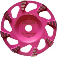 Slipskål 150mm RELLOXX Pink Drops G:20-25 Hål:22.23 Höjd:22